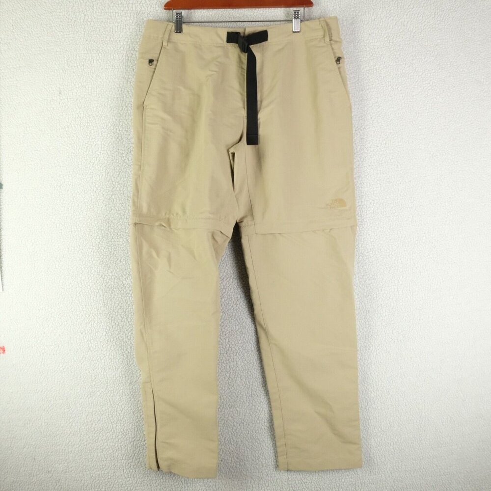 The North Face Mens Paramount Pro Convertible Pants 34 Beige Nylon Outdoor